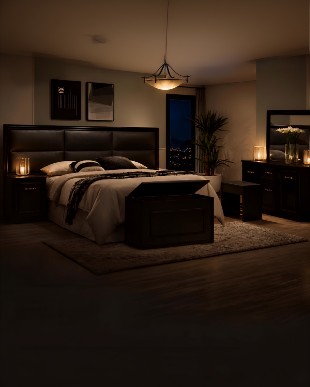 Zelda Queen 6 Piece Bedroom Suite + Lylax Maxipedic Royal Comfort Base Set Flip Free